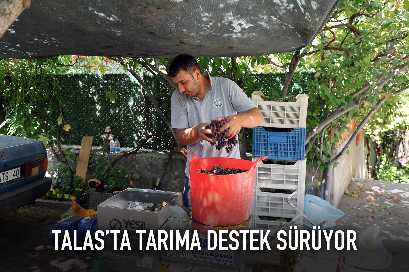 TALAS’TA TARIMA DESTEK SÜRÜYOR